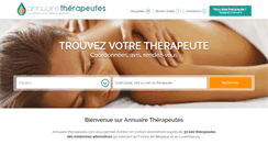 Desktop Screenshot of annuaire-therapeutes.com