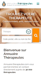 Mobile Screenshot of annuaire-therapeutes.com