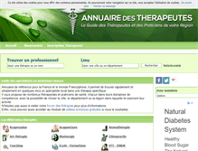 Tablet Screenshot of annuaire-therapeutes.net